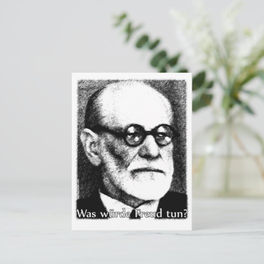 What Would Freud Do? Postkarte (Stehend Vorderseite)