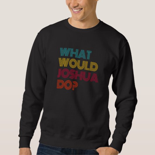 What Would Joshua Do I Love Joshua Premium Sweatshirt (Vorderseite)