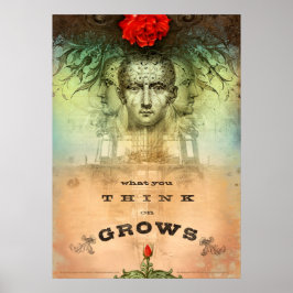 What You Think on Grows (Print) Poster