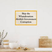 Whataboutismus überspringen poster (Küche)