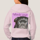 Whatcha Eatin Girls Fleece Zip Hoodie (Rückseite)