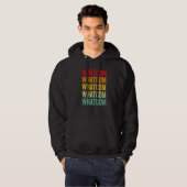 Whatcom County Washington Regenbogen Text Hoodie (Vorne ganz)