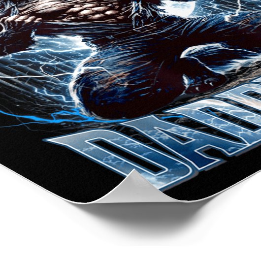 Whatever Daddy Wants Daddy Gets Funny Alpha Wolf M Poster (Ecke)