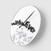 Whatever decorative Analog Wall Clock Runde Wanduhr (Winkel)