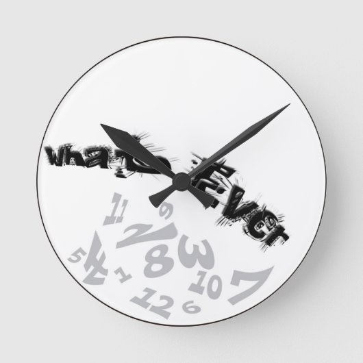 Whatever decorative Analog Wall Clock Runde Wanduhr (Vorderseite)
