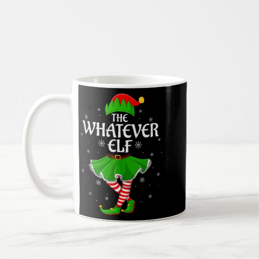 Whatever Elf Christmas Family Girls Women Elf Squa Kaffeetasse (Links)