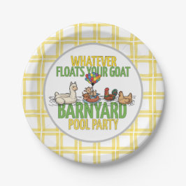 Whatever Floats Your Goat Small Paper Party Plate Pappteller