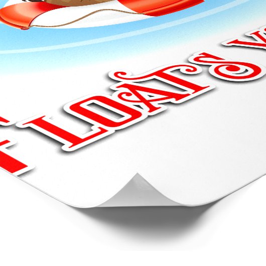 Whatever Floats Your Horse Poster (Ecke)