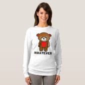 WHATEVER Funny Mad Teddy Bären T - Shirt (Vorne ganz)