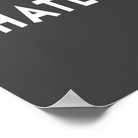 Whatever Funny Sarcastic Quote Whateva Gift  Poster (Ecke)