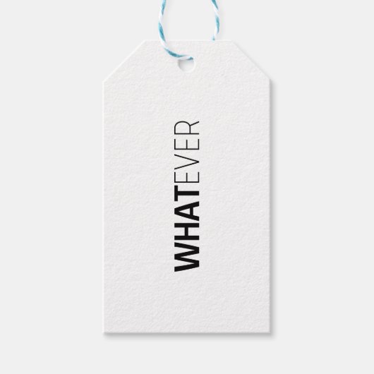 "WHATEVER" GESCHENKANHÄNGER (Vorderseite)