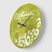 Whatever Große Wanduhr (Winkel)