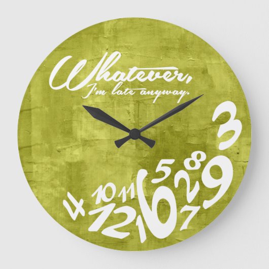 Whatever Große Wanduhr (Vorderseite)