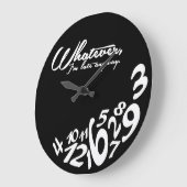 Whatever Große Wanduhr (Winkel)
