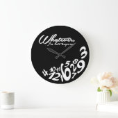 Whatever Große Wanduhr (Zuhause)