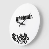 Whatever Messy Numbers Wallclock Große Wanduhr (Winkel)