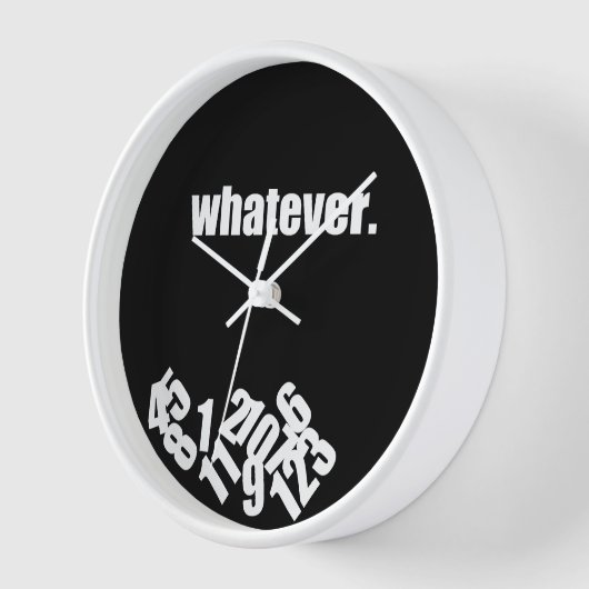 Whatever Messy Numbers Wallclock Wanduhr (Winkel)