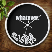 Whatever Messy Numbers Wallclock