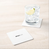 "WHATEVER" RECHTECKIGER PAPPUNTERSETZER (Vor Ort)