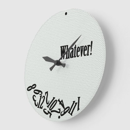 Whatever - Scattered Numbers Große Wanduhr (Winkel)