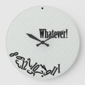 Whatever - Scattered Numbers Große Wanduhr (Vorderseite)