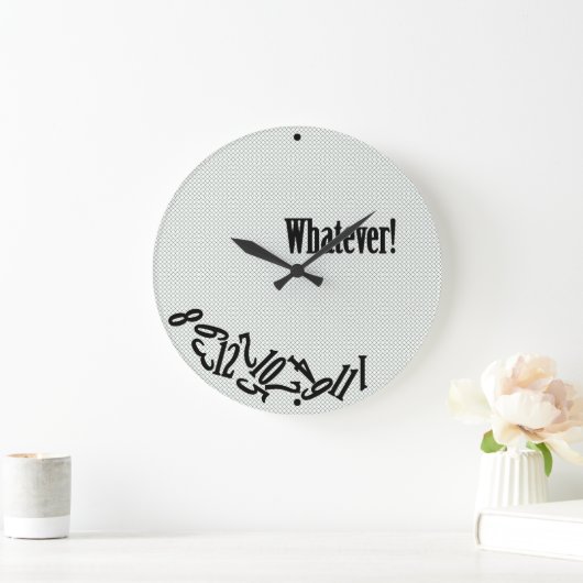 Whatever - Scattered Numbers Große Wanduhr (Zuhause)