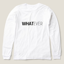 "WHATEVER" weiß Tri-Blend Shirt