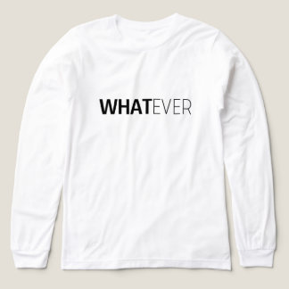 "WHATEVER" weiß Tri-Blend Shirt