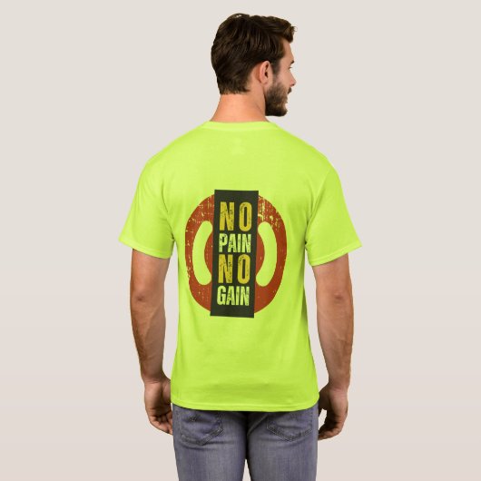 WhateverItTakes NoPainNoGain Herren Basic T-Shirt (Schwarz voll)