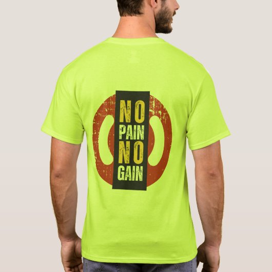 WhateverItTakes NoPainNoGain  Men's Basic T-Shirt (Rückseite)