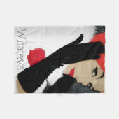 Whatevs, lustige Vintage Mode-Fleecedecke Fleecedecke (Vorderseite (Horizontal))