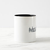 #whatisahashtag zweifarbige tasse (Mittel)