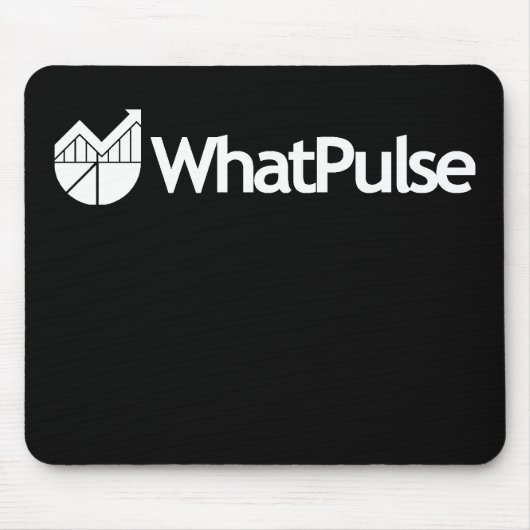 WhatPulse Mousepad - Schwarzes (Vorne)