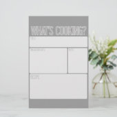 "What's Cooking" Rezeptblätter (Großes Duschgesche (Stehend Vorderseite)