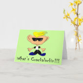 What's Crackalackin Greeting Card Karte (Gelbe Blume)