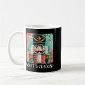 Whats Crackin Christmas Nutcracker Funny Xmas Men  Kaffeetasse (Links)