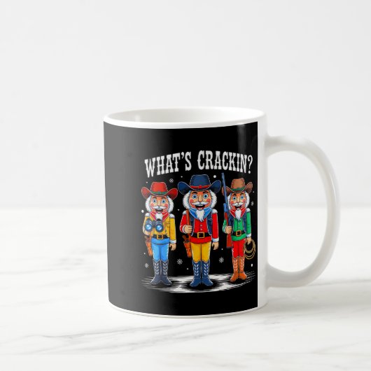 What's Crackin_ Nutcracker Christmas Family Xmas P Kaffeetasse (Rechts)
