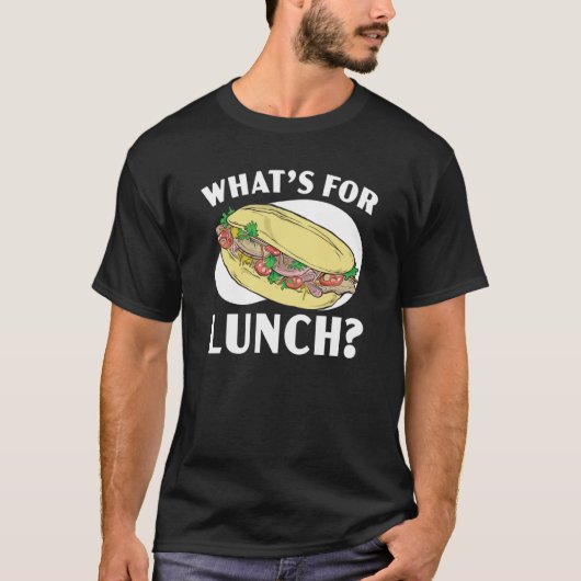 What's For Lunch Lady Cafeteria Worker Lady Cook T-Shirt (Vorderseite)