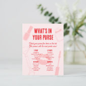 What's in Your Purse Bridal Shower Game Spa Pajama (Stehend Vorderseite)
