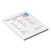 "What's in Your Purse"-Game-Notepad Notizblock (angewinkelt)