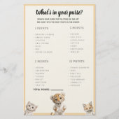 Whats in your purse? Whimsical Pajama Animals Briefpapier (Vorderseite)