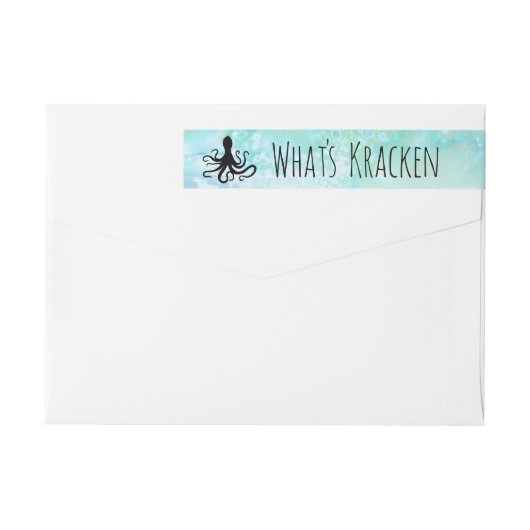Whats Kracken Funny Nautical Pun | RÜCKSENDEADRESS (Rückseite)