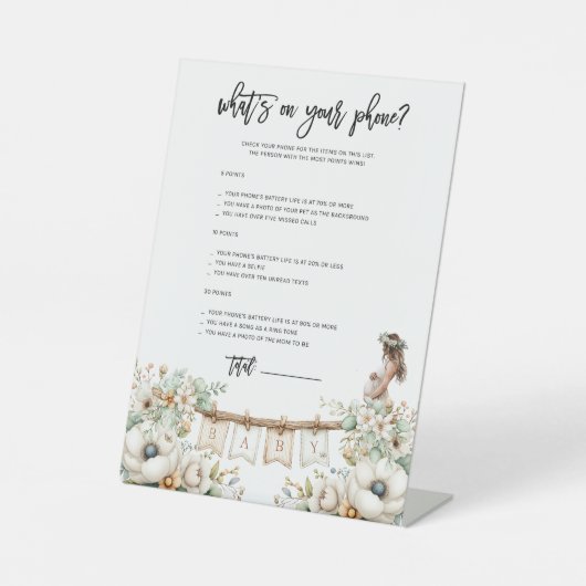 Whats on your phone? Game Sockelschild (Vorderseite)