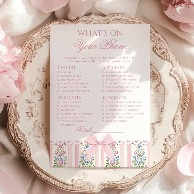 What's on your phone Love Shack Coquette Game (Von Creator hochgeladen)