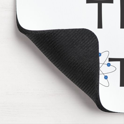What's The Matter? Atom Particle White Mousepad (Ecke)