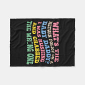 What's The Return Licy On A Baby Daddy I Was Rushi Fleecedecke (Vorderseite (Horizontal))