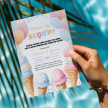 Whats The Scoop Eis-Geschlechtsenthüllungsfeier
