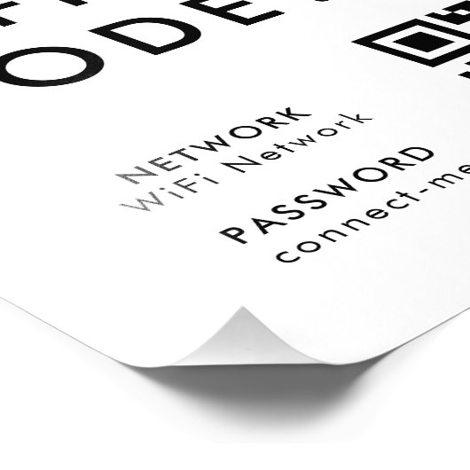 What's the WiFi Code? | QR Code Scan to Connect Fotodruck (Ecke)