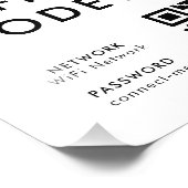 What's the WiFi Code? | QR Code Scan to Connect  Fotodruck (Ecke)