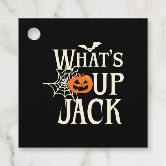 What's Up Jack Halloween Geschenkanhänger (Vorderseite)